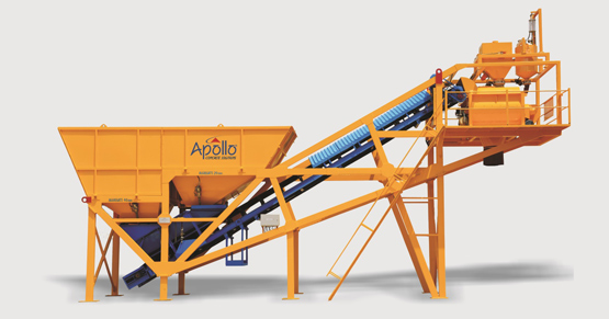 Compact Concrete Batching Plant Apollo Inffratech